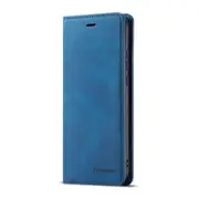 For Huawei P20 Lite Oil Edge Strong Magnetism Horizontal Flip Leather Case with Holder & Card Slots & Wallet & Photo Frame(Blue)