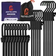 A ANTELOPE Ultimate Adjustable Outdoor Bungee Cord Assortment - Heavy Duty Se...