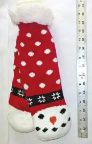 NWT Ladies Size 6-8 Christmas Comfy Slipper Socks Snowman Thick Warm Lounge