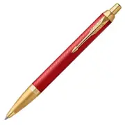 PARKER Ballpoint Pen IM Premium Matte Red GT Medium Nib Oil-Based Gift Boxed