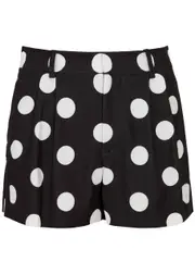 Alice + Olivia Conry Polka-dot Printed Shorts - Black And White - 10 (UK14 / L) 10 (UK14 / L)