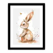 Baby Rabbit Art Framed print