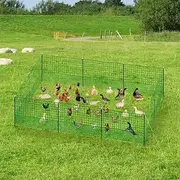 Pet Scene Poultry Netting 115 x 350 cm, Chicken Runs Coop Fence Farm Pen Mesh Cage Net Habitat House Safe Turkey Breeding
