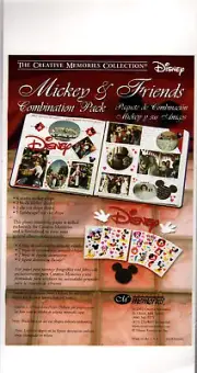 Creative Memories MICKEY & FRIENDS COMBO PACK scrapbooking STICKERS & DIECUTS