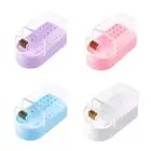2 in 1 Nail Drill Bits Holder Nail Drill Bits Cleaning Brush Case 30 Holes