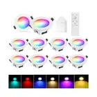 Smart Recessed Lighting 4 inch, Light Fixtures Ceiling Mount, Led Ceiling Lig...