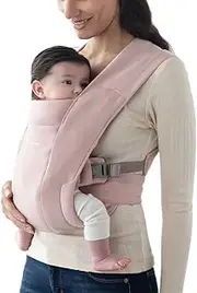 Ergobaby Embrace Cozy Newborn Essentials Baby Carrier Wrap (7-25 Pounds), Blush Pink