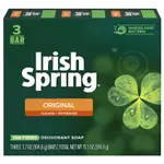 超商取貨限14組★原裝進口★美國IRISH SPRING愛爾蘭體香皂-原始香味104.8GX3塊