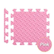 6 x Pink Interlocking Heavy Duty EVA Foam Gym Flooring Mat Floor Mats Tiles 60x60cm