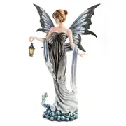 Mystical Worlds Large Fairy Star Figurine w/ Lantern Magical Decor 28x46cm