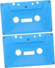 KONTONTY 2Pcs Retro Colorful Cassette Tape Decor Blank Audio Cassettes for DIY Projects Unique Music Decorations Vintage Aesthetic for Home for Music Lovers