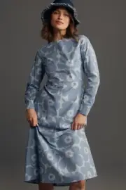 NWT ANTHROPOLOGIE x MARIMEKKO Katse Unikko Midi Size Xxl