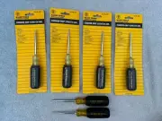 Klein Tools Cushion Grip Scratch Awl Case Lot Of 6 No. 650 USA Tools