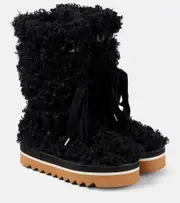[Stella McCartney] Stella McCartney Elyse faux fur snow boots AU 7 black