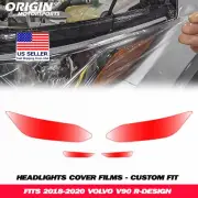 PreCut Headlights Clear Covers Bra Film Kit PPF Fits 2018-2020 V90 R-DESIGN