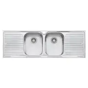 OLIVERI DBL BOWL W/ DBL DRAINER DZ153