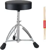 Drum Stool,Adjustable Height Seat,Round Portable Chair with Anti-Slip Feet for Drum Beginners