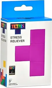 iscream Fizz Creations Tetris Squishy Stress Ball - Purple Block