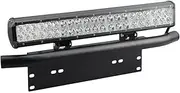 Daseeme LEDs Light Bar Mounting Bracket Front License Plate Frame Bracket License Plate Mounting Bracket Holder for Off-Road Lights Work Lamps Lighting Bars