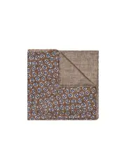 Brunello Cucinelli Logo Patch Patterned Pocket Square One size Brown