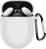 [INGIDO] Soft Silicone Designed for Google Pixel Buds Pro Case Cover 2022 - White