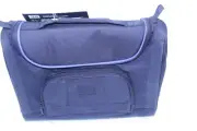 Camera Bag Black Zip Closure Outside Zip Pocket Inside Dividers