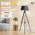 Emitto Floor Lamp Morden Reading Light Adjustable Tripod Stand Removable Shade
