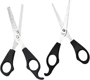 FOMIYES 2Pcs Professional Hair Cutting Scissors Trimming Thinning Shears for Home Salon Use Hair Trimmer for Men Women and Pets for Styles