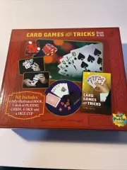 Card Games and Tricks Book & Kit Elin McCoy Cards Dice 2015 Guide New In Box
