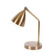 Belle Hastings Desk Lamp in Antique Brass