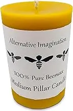 Alternative Imagination Beeswax Pillar Candle (3x4)