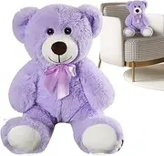 Stuffed Animal Bear,Cute Cartoon Bear Stuffed Figurine Toy | Soft Plush Animal Cuddly Doll for Home Bedroom Nursery Living Room Study Shelf
