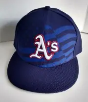 Oakland Athletics A's Hat New Era MLB Baseball July 4th 59FIFTY 7 1/4 Cap NEW
