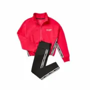 NWT Justice Girls Bold Fashion Track Jacket and Cross Front Legging Size 10