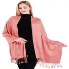 CJ Apparel Pink Solid Color Design Shawl Seconds Scarf Wrap Stole Pashmina *NEW*