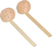 Wooden Spoon Set, Cooking Spoon Glossy Thick Long Lasting Safe Reliable for Restaurant for Home for Kitchen