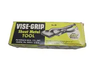 NOS! VINTAGE VISE-GRIP 8" LOCKING SHEET METAL TOOL PLIERS, 8R, PETERSEN DEWITT