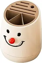 Geonoy Rotating Cutter Block | Large Volume Stable Cutter Storage | Compact 360 Degree Storage Organizer with Cute Design for Home Family Cooking