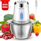 Cordless Mini Food Processor 6000mAh 1.2L Bowl BPA-Free Garlic Mincer White