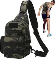 Shoulder Sling Bag - Camping Daypack,Adjustable Straps Small Backpack Chest Bag Daypack Fanny Pack for Outdoors Hiking Traveling