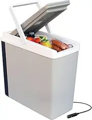 Koolatron Portable Cool Box - 12 V Electric Fridge for Car, Camping, Travel, Insulated Hard Sided Refrigerator for Vehicle, Boat, Truck, Warming & Cooling, 220 V Compatible, 17 L