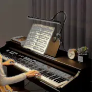 22 Led Piano Lamp, 10w Professional Piano Light With Clamp - Eyes-care, 3 Color Modes, Stepless Dimming, Great For Grand Piano(,)