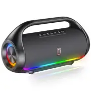 Bluetooth Speaker, IPX5 Waterproof Portable Bluetooth Speaker with Powerful B...