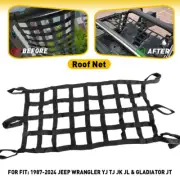 Roof Net Multifunction Mesh Cargo Net Hammock For Jeep Wrangler YJ TJ JK +JL Y