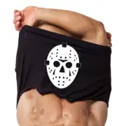 Men’s Jason Hockey Mask Flip Up Halloween T-Shirt Size XL Black