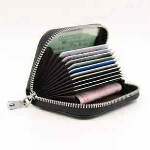 真皮卡包防盜刷 大容量信用卡快速出貨 風琴卡包 風琴卡夾 卡片包 卡包 證件包 信用卡包 荔枝皮 (8.6折)