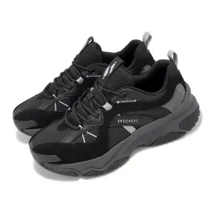 【SKECHERS】休閒鞋 Moonhiker-Apogee Orbit 女鞋 黑 緩衝 耐磨 厚底 老爹鞋 運動鞋(177590-BBK)