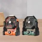 Camping Fan with Light Ceiling Fan with Hook Tent Fan for Camp Garage Travel