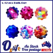 12pcs 3D Galaxy Ball Pop It Ball Fidget Ball Bulk Buy FREE SHIPPING OVER $200
