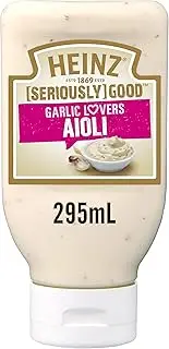 Heinz Seriously Good Garlic Lovers Aioli Flavoured Mayonnaise Egg Mayonnaise Dipping Sauce 295ml
